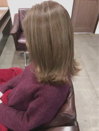 ミディアム カラー レイヤーカット匠 イソザキノリユキのヘアスタイル