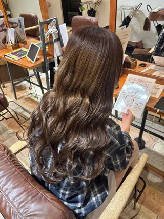 ロング エクステ/艶カラー /まつパ🌎はるかのヘアスタイル