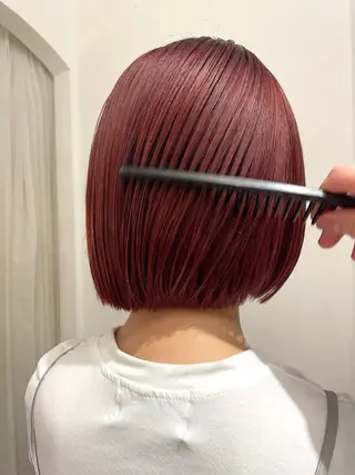 ミディアム カラー ケアパーマ/ケアブリ ーチdaisukeのヘアスタイル