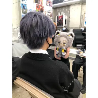 ショート カラー 推しカラー✨ オタク美容師ユウカのヘアスタイル