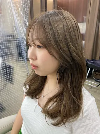 セミロング カラー 市川 博紀 店長のヘアスタイル