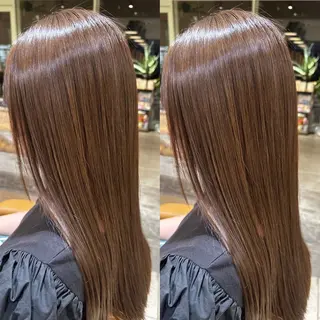 ロング カラー 艶髪カラー/透明感 美髪/白髪/ﾑﾅｶﾀのヘアスタイル