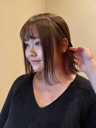 ミディアム カラー ENIF　大島 芽生のヘアスタイル