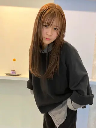 セミロング 33 Acers Hair studio所属・【33Acers 】 武下　真和のヘアスタイル