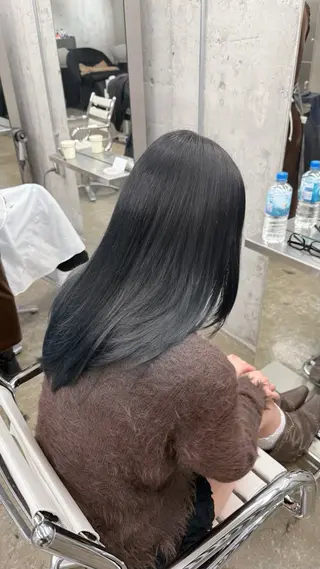 ミディアム カラー 高橋大樹/グレージュ 透明感/髪質改善のヘアスタイル