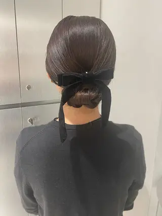 ヘアアレンジ ヘアセット🎀耳つぼ 👂💎MONAMIのヘアスタイル