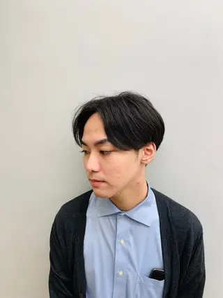 メンズ りきと🦋河原町 縮毛矯正/艶カラーのヘアスタイル