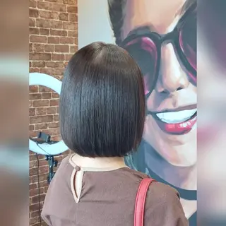 ショート カラー あかね☆ヘアアレンジ /ボブ/縮毛矯正のヘアスタイル