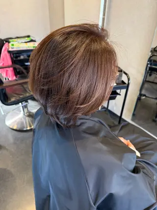 ミディアム 髪質改善⚡️カラー 🍀武久 誠🍀のヘアスタイル