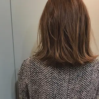 ミディアム カラー HARUNA🤍 大人ショートヘアのヘアスタイル