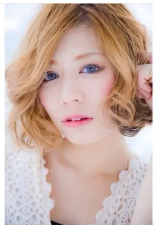 ミディアム カラー パーマ Re:ta KANZOのヘアスタイル