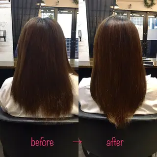 セミロング 縮毛矯正&髪質改善 MAILHAIRのヘアスタイル