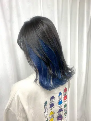 ミディアム カラー ヘアアレンジ 年間1500人担当 代表　南一路のヘアスタイル