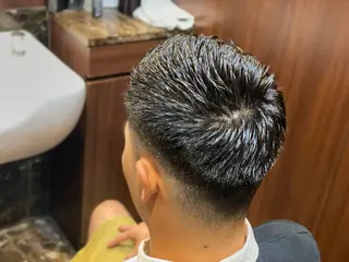 ショート パーマ メンズ 浅見 天翔のヘアスタイル