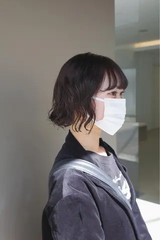 ショート パーマ ボブパーマコテ巻き風 パーマNo1深江秀平のヘアスタイル