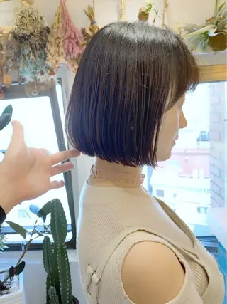 ショート カラー 新宿/韓国レイヤー/ 顔周りカット松本美晴のヘアスタイル