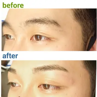 メンズ マツエク・マツパ 口コミ高評価🌠眉と まつ毛の専門MIKIのマツエク・マツパデザイン