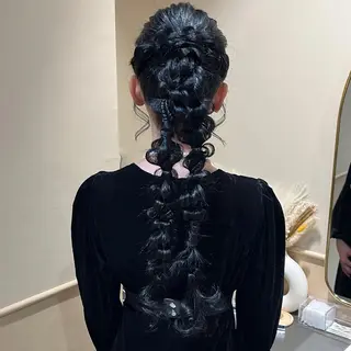 ロング ヘアアレンジ 🫧tomoka 透明感カラー🫧のヘアスタイル