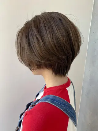 ショート カラー ヘアアレンジ 【艶髪×韓国風】 毛流れ職人 RYOのヘアスタイル