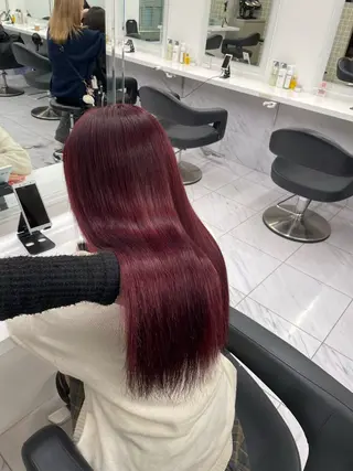 ロング カラー ヘアアレンジ 💗横浜美容室 💗HARUNAのヘアスタイル