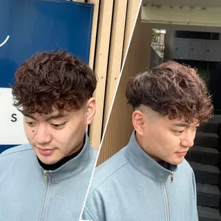 メンズ 東梅田エリアカラー ヘアセットNo. 1のヘアスタイル