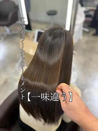 ミディアム カラー Silk-lei【銀座店】所属・銀座/美髪縮毛矯正 /髪質改善/山本翔華のヘアスタイル