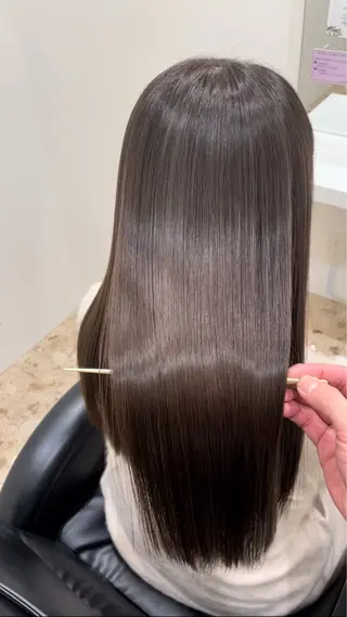 ロング 髪質改善/韓国ヘア/ 縮毛矯正/藤原のヘアスタイル