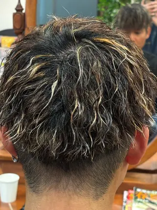 ショート カラー パーマ メンズ おしゃれ泥棒 石原メンズ特化美容師のヘアスタイル