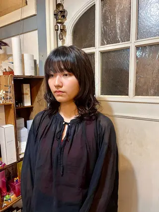 ミディアム パーマ 🌱洒落てるパーマ 🌱ショート/緒方椋のヘアスタイル