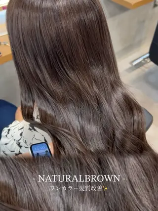 ロング カラー ナチュラル艶カラー/ YUNAのヘアスタイル