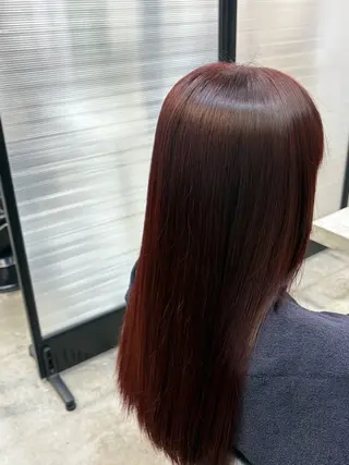 カラー 縮毛矯正/ 豊島怜のヘアスタイル