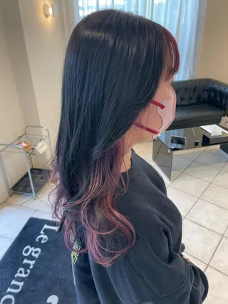 ロング 韓国風ヘア♡ runaのヘアスタイル