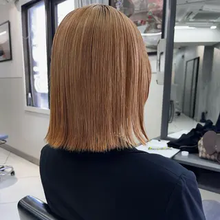 ミディアム カラー 顔まわり/ボブウルフ 🤍愛唯(めい)のヘアスタイル