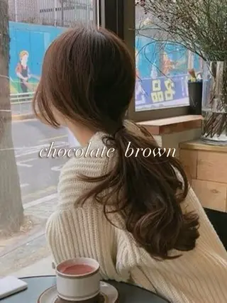 カラー ❤️ブリーチなし💚 ダブルカラー平野実花のヘアスタイル