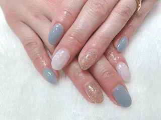 ショート カラー パーマ ヘアアレンジ メンズ キッズ ネイル マツエク・マツパ feey ⁑erinaのネイルデザイン