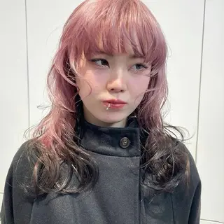 ミディアム カラー レイヤー/ブリーチ ♥️【木坂 桃歌】のヘアスタイル