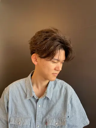 ミディアム パーマ メンズ パーマ指名No.1 /Ryosuke.のヘアスタイル
