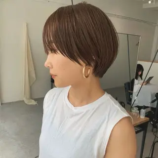 ショート GIFT所属・橋本叶夢/ ショートヘア/透け感のヘアスタイル
