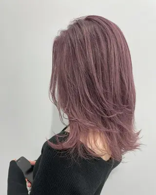 セミロング カラー 宮本 円のヘアスタイル