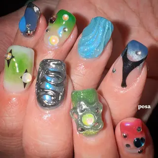 ネイル posa nail モエミのネイルデザイン