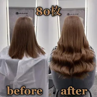 ロング KOSEI シールエクステのヘアスタイル