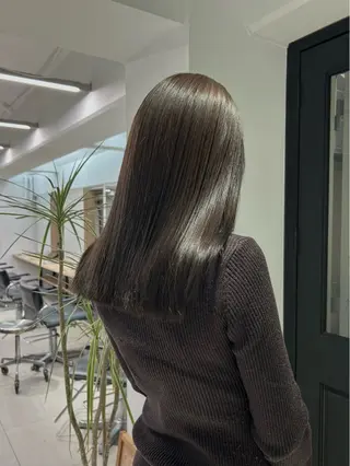 セミロング カラー ショートカット/ ベージュ/moekaのヘアスタイル