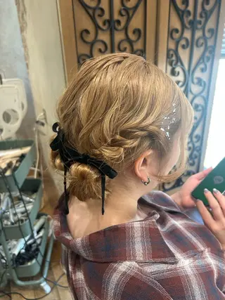 ヘアアレンジ ヘアアレンジ /カラー和田茉日琉のヘアスタイル