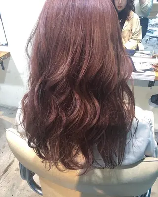 ロング カラー パーマ美容師 hanaのヘアスタイル