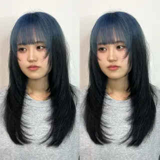 ロング カラー パーマ ヘアアレンジ メンズ 💎髪質改善特化💎 RUITOのヘアスタイル