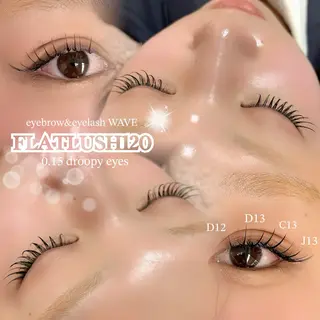 マツエク・マツパ eyebrow & eyelash WAVE所属・brow&lash WAVEのマツエク・マツパデザイン