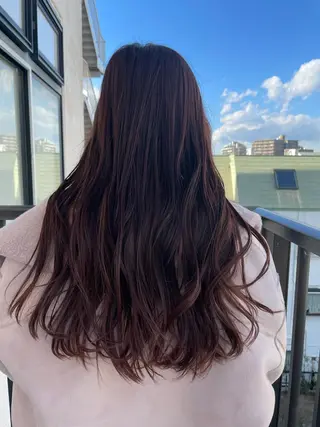 ロング カラー ヘアアレンジ 扇 怜那のマツエク・マツパデザイン