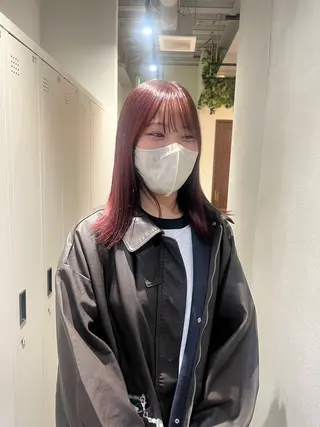 ミディアム saki‪🌱‬♡ /ボブ/透明感カラーのヘアスタイル