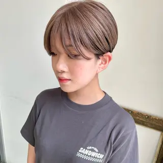 ショート カラー ショート/ブリーチ mizuki🐋のヘアスタイル