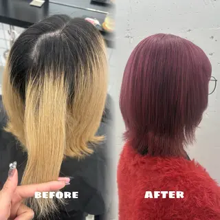 ミディアム カラー 🌟ゆりあ🌟 JILLSTUDIOのヘアスタイル